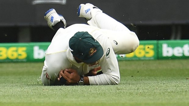 Usman Khawaja's contentious catch that removed Stuart Broad.
