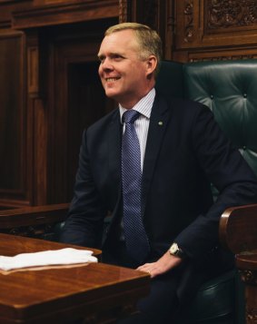 Speaker Tony Smith at an event in Old Parliament House.