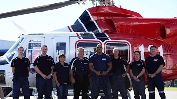 CareFlight's 412 Bell helicopter received a makeover to star in San Andreas.