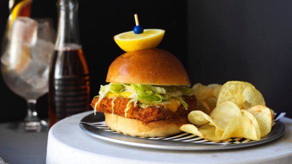 The crispy fish sandwich.