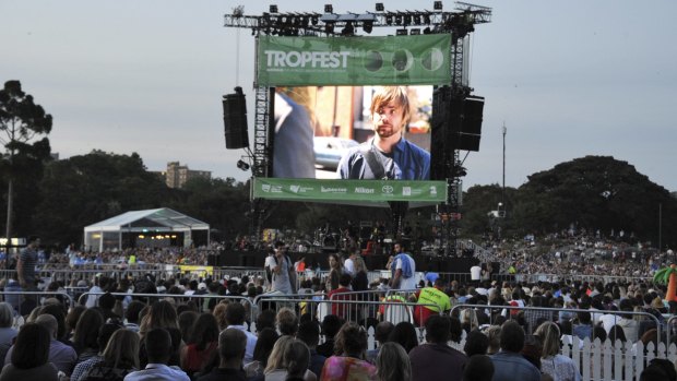 A big crowd at Tropfest, the country's largest independent film festival.