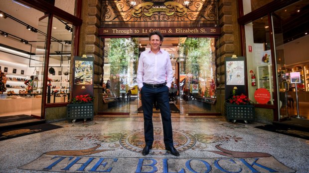 All abuzz: Grant Cohen, managing director of Block Arcade, is gearing up for the Arcade's 125th year with a new Beechworth Honey shop and two new Hopetoun Tea Room outlets. 