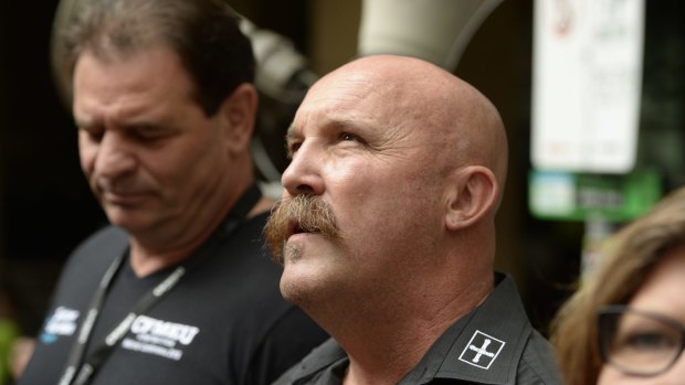 CFMEU state secretary John Setka (right) and assistant secretary Shaun Reardon.