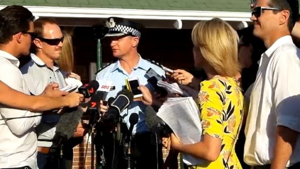 Inspector Todd Reid speaks to media about the accident at Dreamworld.