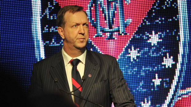 Melbourne president Glen Bartlett: Has urged the AFL to adopt a fresh approach in pay bargaining. 