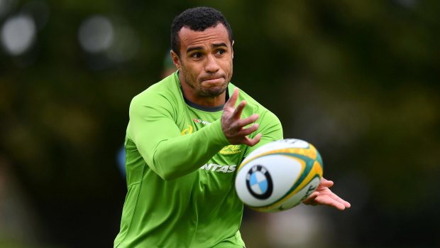 Back: Will Genia has joined the Wallabies in Edinburgh ahead of their clash with Scotland on Saturday. 