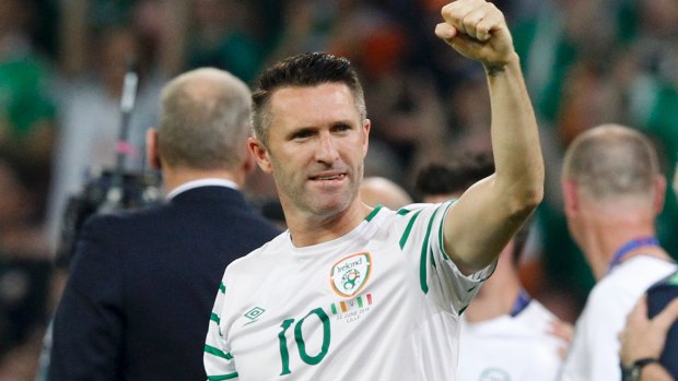 Robbie Keane at Euro 2016 for Ireland.