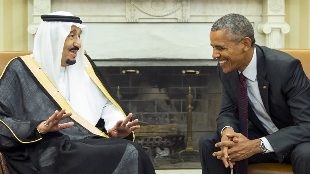 President Barack Obama, right, meets with King Salman of Saudi Arabia in the Oval Office in September. 