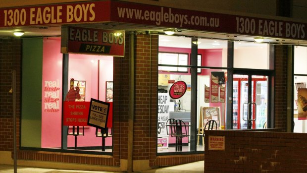 Eagle Boys franchise numbers have halved in Australia in recent years.