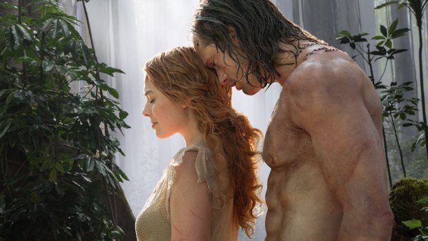Margot Robbie and Alexander Skarsgard in the film <i>The Legend of Tarzan</i>, which has been panned by critics and is struggling at the box office.