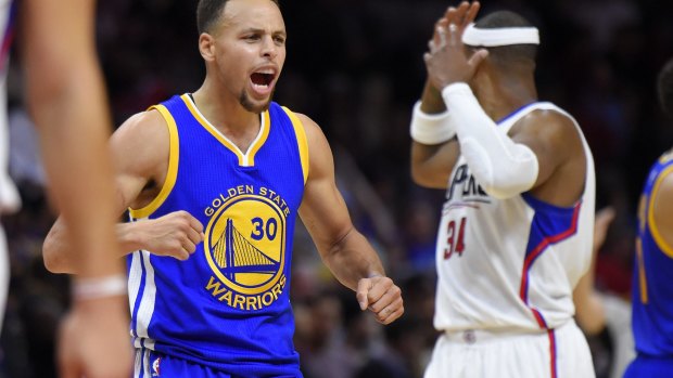 Golden State's Steph Curry is one of the stars who features in the campaign.