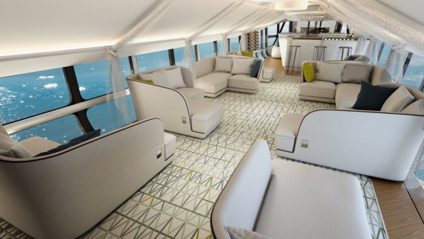 The design for the interior of the Airlander 10.