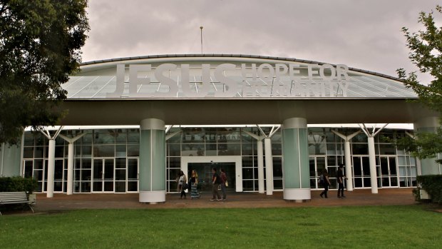 The Hillsong Church Convention Centre at  Baulkham Hills in Sydney.