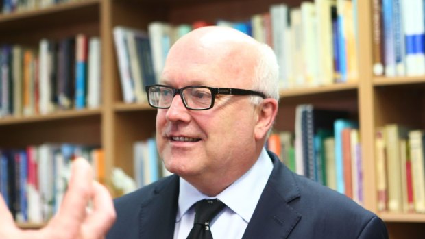 Attorney-General  George Brandis added several political titles to his book collection.