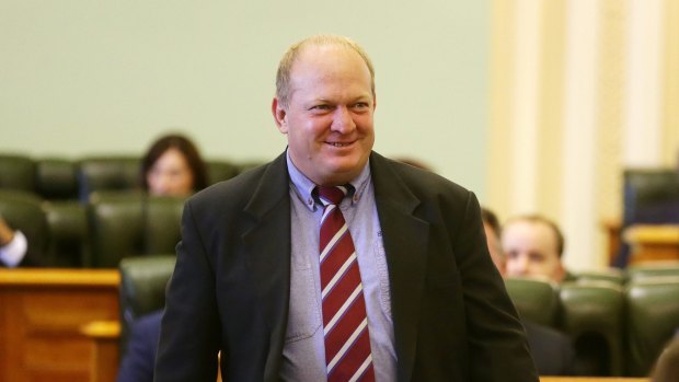 Katter's Australian Party MP Shane Knuth at his swearing in during 2015.