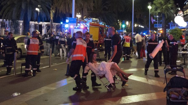 "People were being thrown in the air two or three metres high," said one witness.