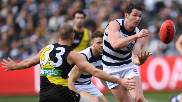 Geelong enjoyed their home ground advantage in the win over Richmond on Saturday. 