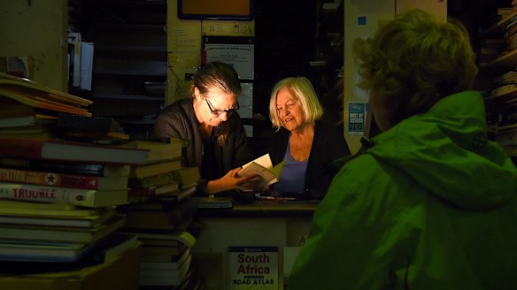 Mairi Petersen say Gould's Book Arcade will be closing down in three months unless they can find cheaper premises.