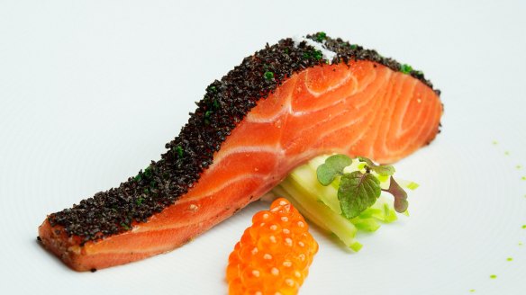 Confit ocean trout at Tetsuya's restaurant.