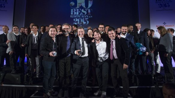 World's 50 Best 2015 winners including Massimo Bottura, Rene Redzepi and the Roca brothers.