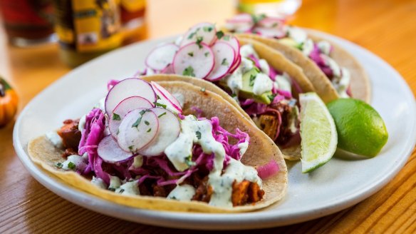 'Chorizo' tacos at Smith & Daughters in Fitzroy, Melbourne.