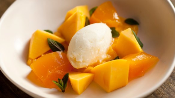 This sophisticated dessert is summer on a plate.