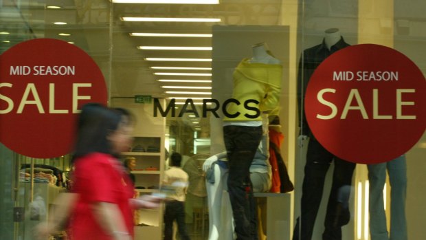 Myer has acquired two of its most popular brands, Marcs and David Lawrence, which collapsed in February.
