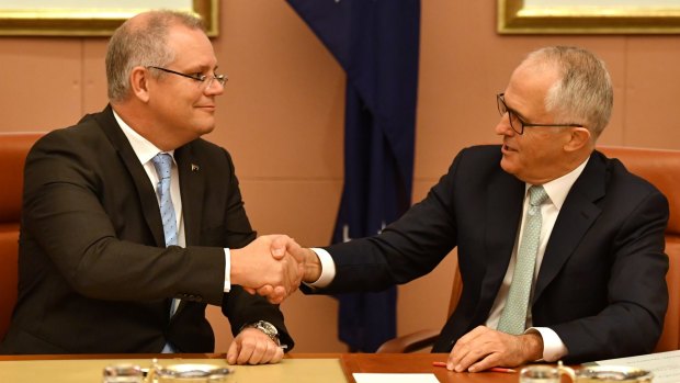 Treasurer Scott Morrison and Prime Minister Malcolm Turnbull.