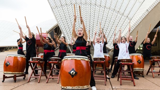 MLC School students gear up for the school's 13th Biennial Sydney Opera House Concert in May 2015.