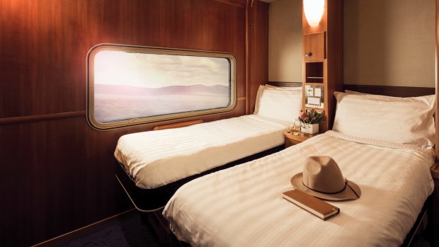 A cabin on board the Great Southern.