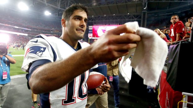 Big move: Since being traded from the Patriots, Jimmy Garoppolo has thrived.