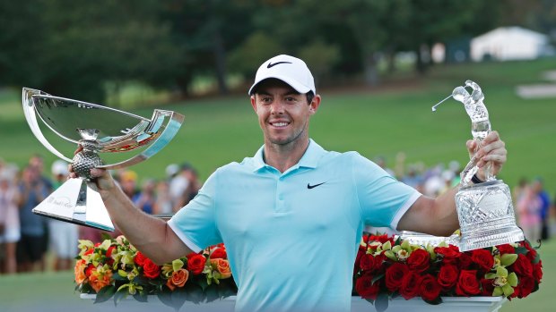 Champion's trophies: Rory McIlroy is looking to return to the top after a spell away from the game.