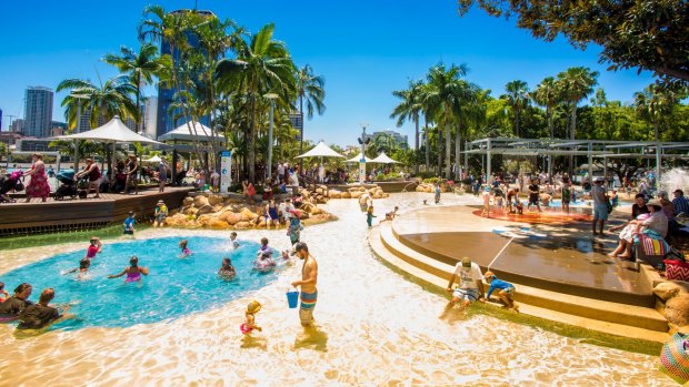 The hot weather is likely to stick around for a week as Brisbane heads into summer.