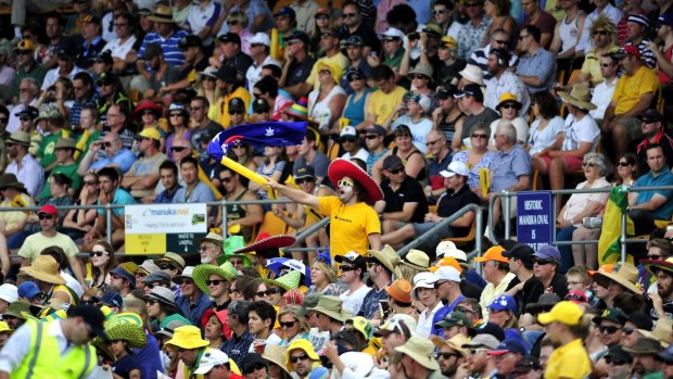 Voting with their feet: Big crowds at Manuka Oval for international cricket show the ground is ready to host a Test match.