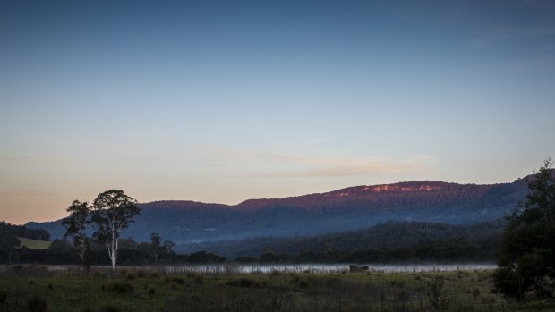Bendeela campground is next to the Kangaroo River.