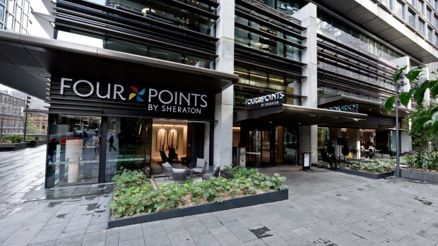 Four Points is one of the 30 brands owned by the hotel behemoth Marriott, which already has five five-star properties in Sydney including the Westin, the Sydney Harbour Marriott at Circular Quay and Pier One.