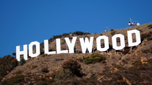 Hollywood sign in Los Angeles, California.