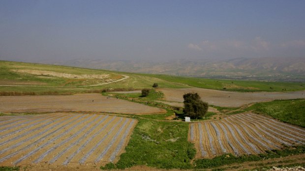The Jordan Valley, where 86 per cent of land has been allocated for the use of settlements.