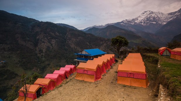 A World Expeditions permanent campsite. 