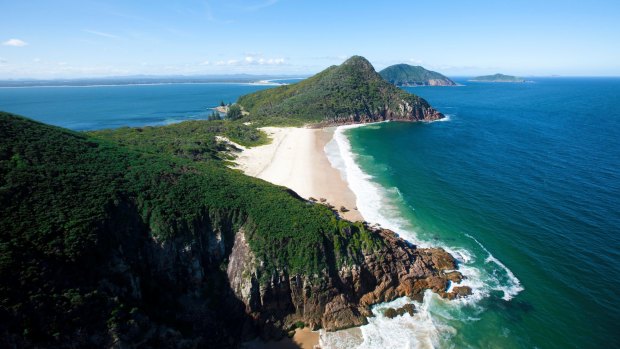 Port Stephens coastal scenery.