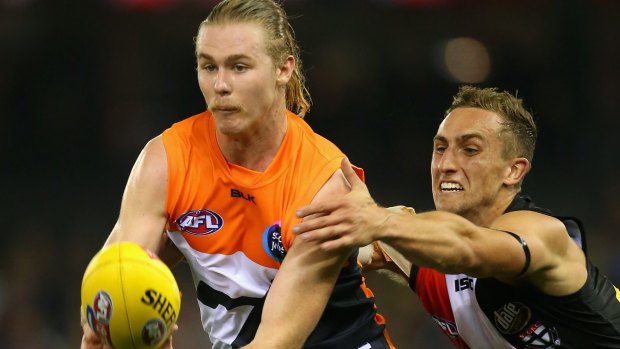 Giants forward Cam McCarthy could be heading to Fremantle next season.