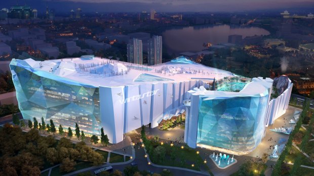 When it opens, Wintastar Shanghai, will become world's largest indoor ski resort.