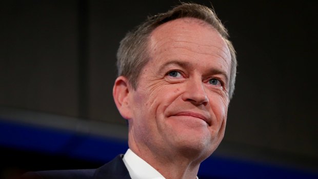 Opposition Leader Bill Shorten addresses the National Press Club of Australia in Canberra on Tuesday. 