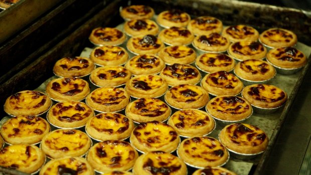 Egg tarts with an English twist at Lord Stow's Bakery.