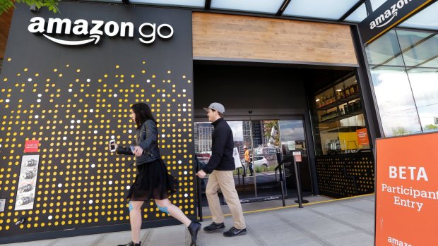 Paying at Amazon's new grocery store is fully automated, with no checkouts.