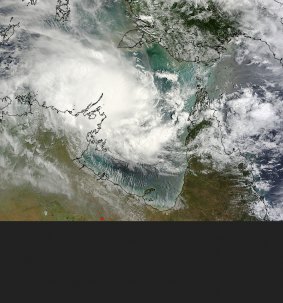 One big storm: Tropical cyclone Lam from space.