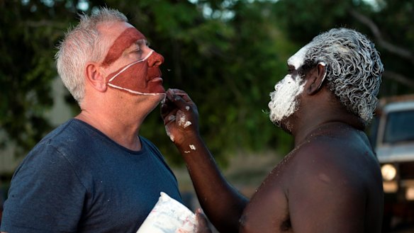Dicko gets into the spirit of Aboriginal Australia.