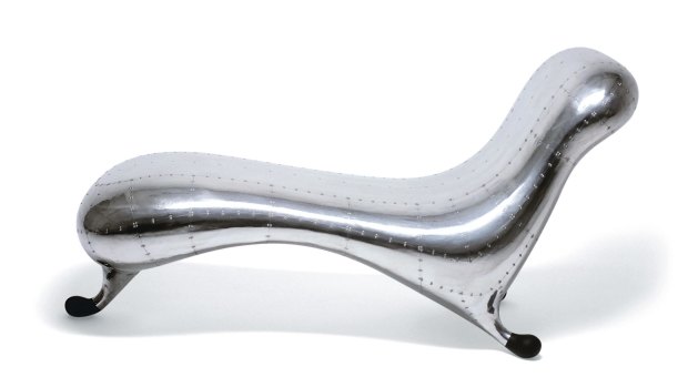 The Lockheed Chaise designed by Marc Newson, the world's most expensive lounge.