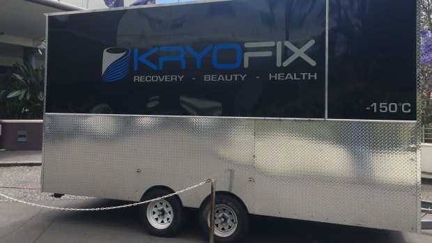 The mobile cryotherapy studio claims to offer "improvements to physique".