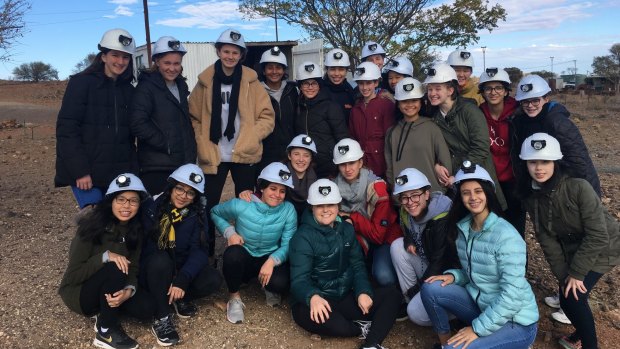 Underground explorers: MLC School students in Broken Hill. 